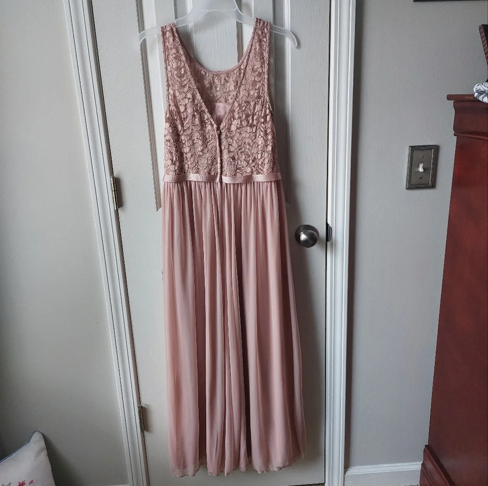 Celebrate DB Studio - Formal Junior/Ladies Bridesmaid Dress Sand/Beige/Tan - Picture 3 of 15